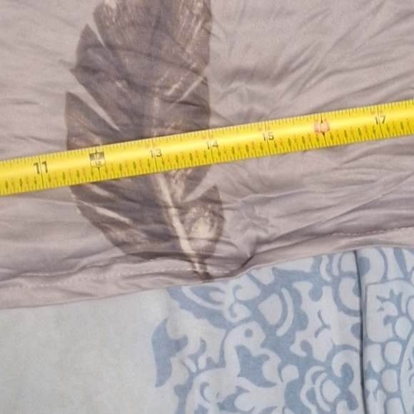 Gray Feather Print Dress - Picture 2 of 4